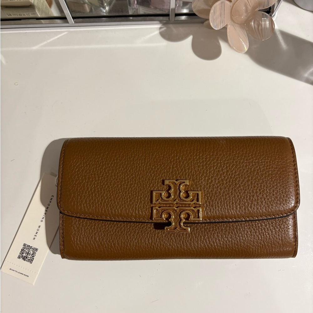 Tory Burch Tan Leather Clutch